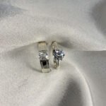 Silver Signet & Classic Promise ring - Couple set