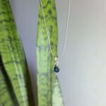 Drop-Shaped Swiss Blue Topaz Necklace – Silver