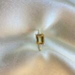 Gold Topaz Ring - silver