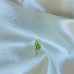 Oval Peridot Ring – Silver